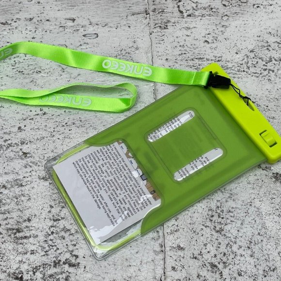 Enkeeo Waterproof Phone Case Neon Green Floating Phone Pouch Underwater - Picture 5 of 11